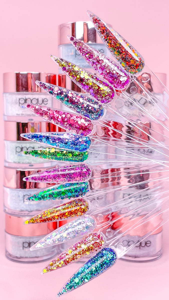 Glitter Acrylic Powder • 251 • Sweet Tart – Tickled Pinque Cosmetics