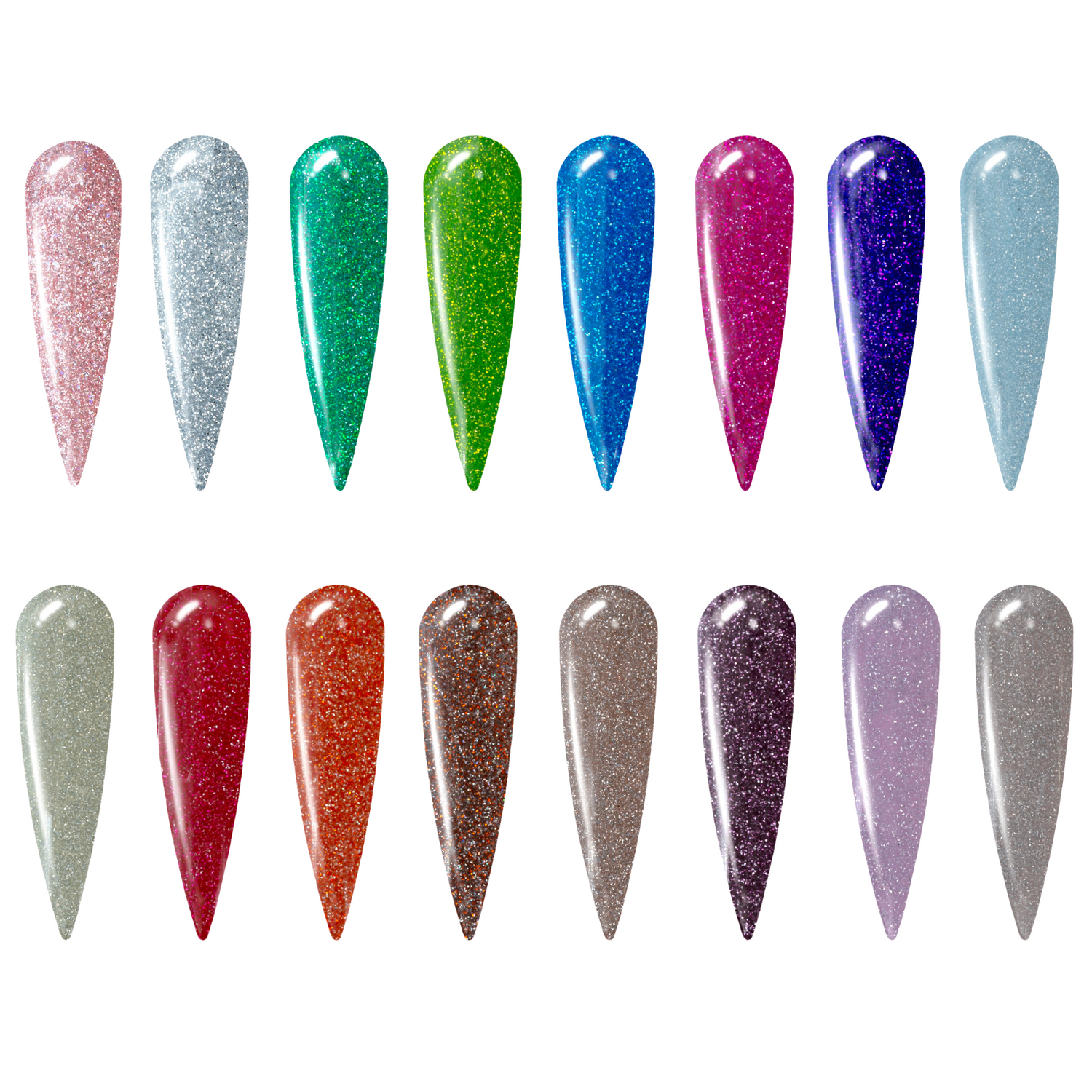 Reflective Glitter Gels