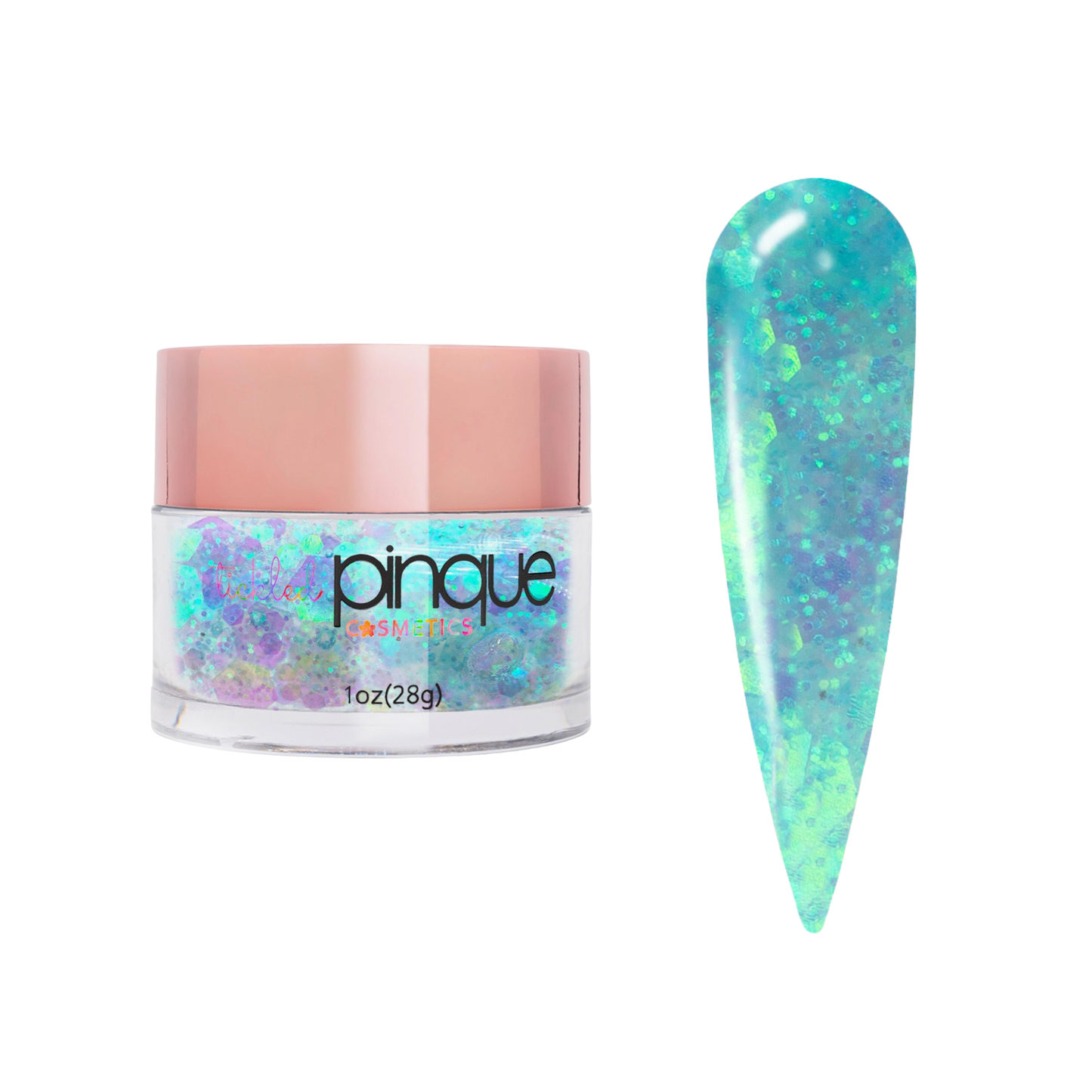 Glitter Acrylic Powder • 167 • Blue Lagoon Margarita