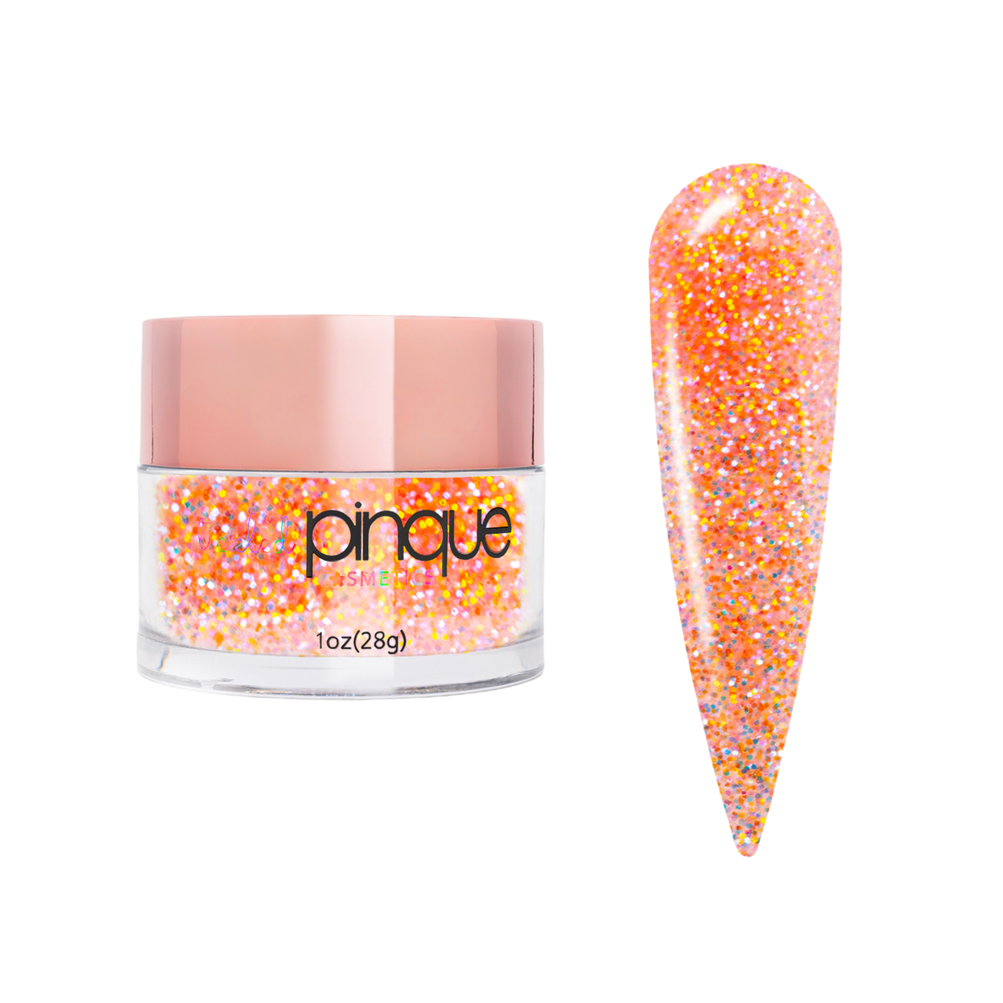 Glow Glitter Acrylic Powder • 453 • Orange You Glad