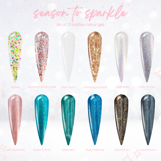 Season To Sparkle • Set of 12 Holiday Colour Gels