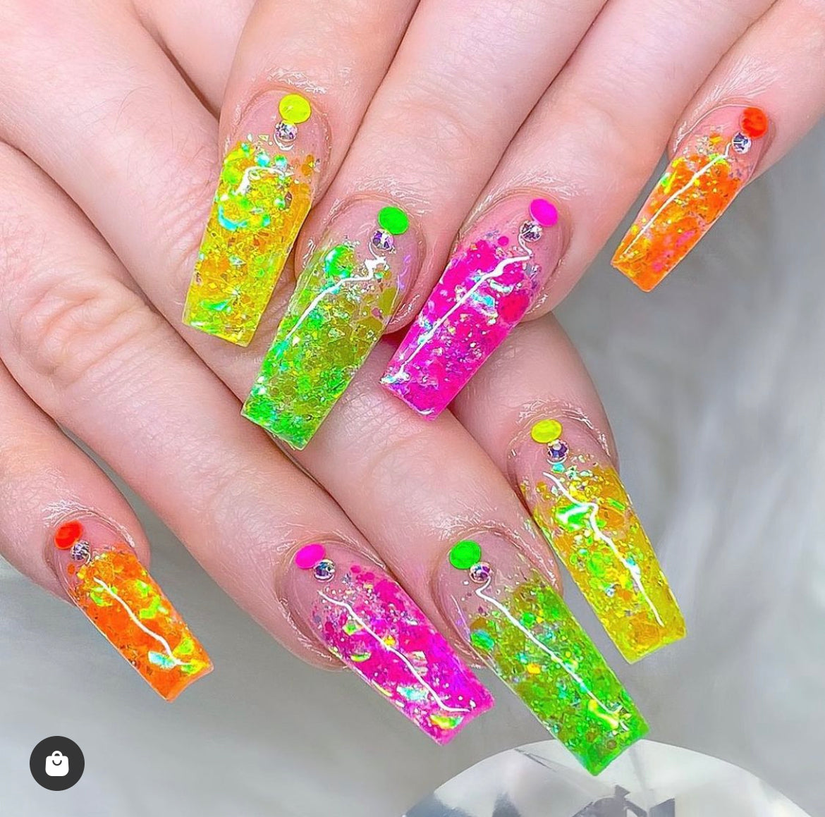 Margarita Glitter Acrylic Collection